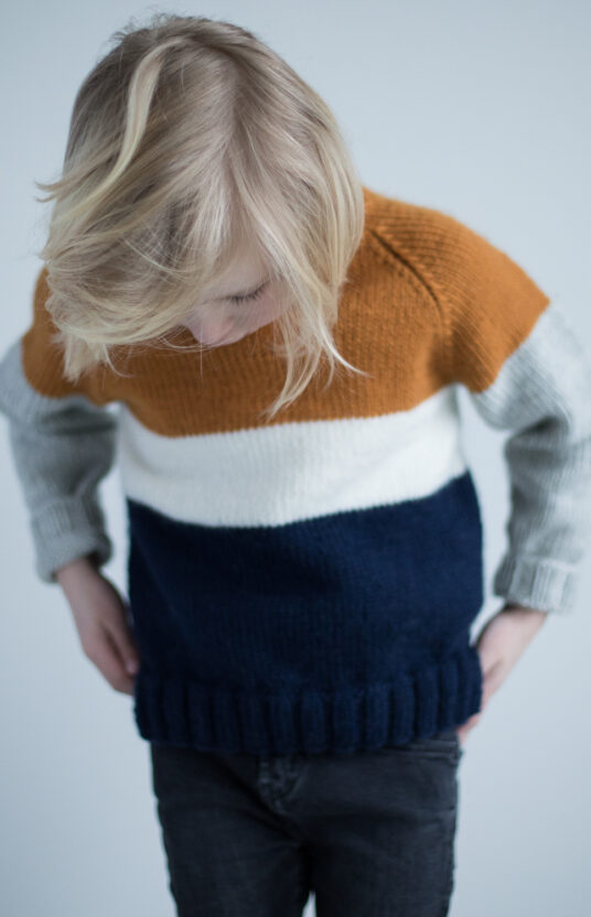 Knitting pattern sweater child girl boy