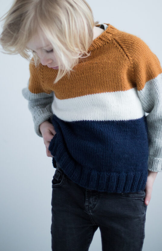 Knitting pattern sweater child girl boy