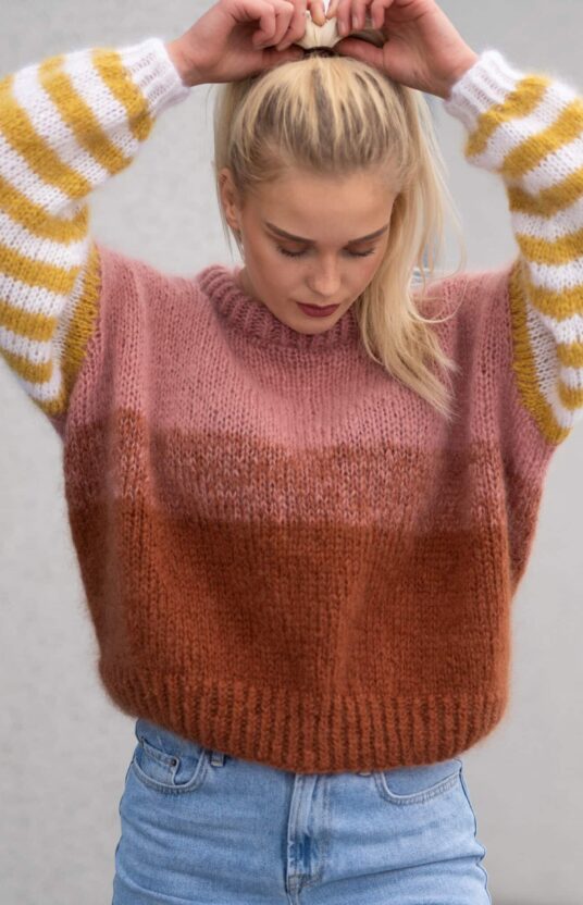 Paradise Sweater Hip Mohair Knitting Kit