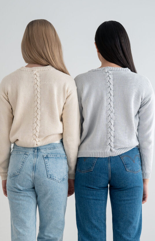 Summer sweater cotton knit sweater
