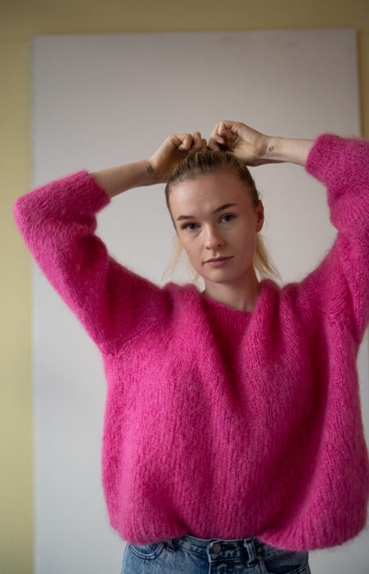 Mohair sweater knit pattern simple women's sweater American Dreams sweater