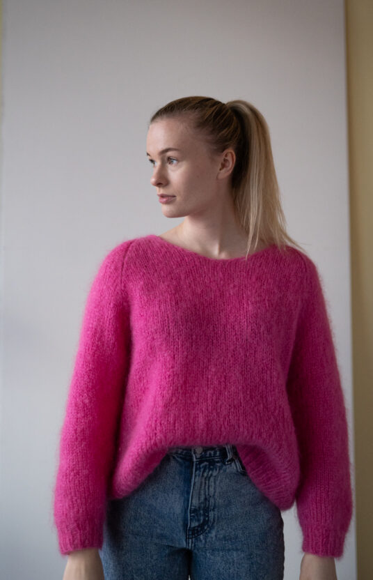 Mohair sweater knit pattern simple women's sweater American Dreams sweater