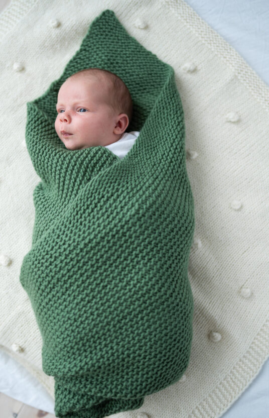 Baby knitting blanket pattern garter stitch