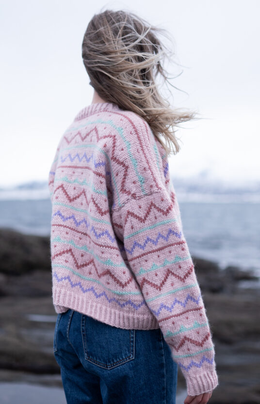 Beginner-friendly women's sweater knitting pattern
