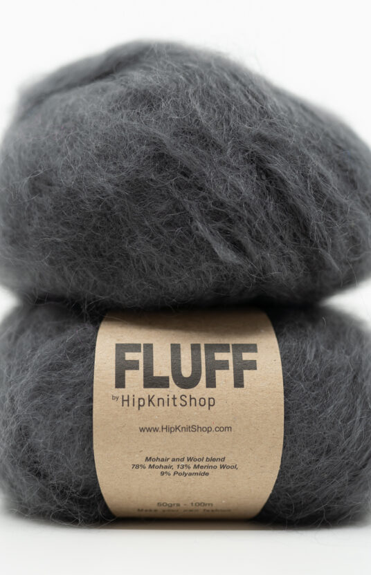 dark gray mohair yarn