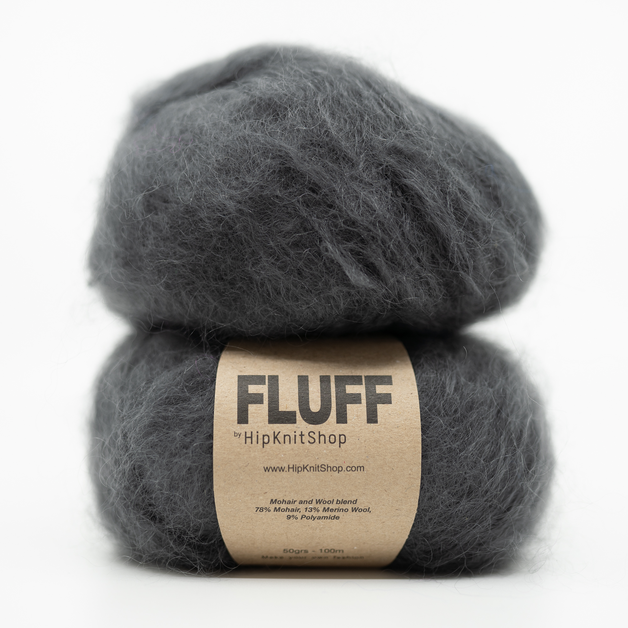 113043-Late-Night-Party - HipKnitShop dark gray mohair yarn