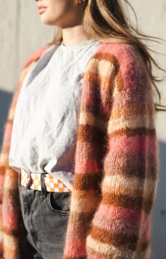 stripe jacket knitting pattern