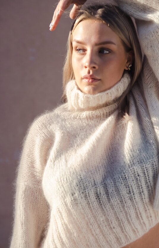 thin mohair sweater knitting pattern