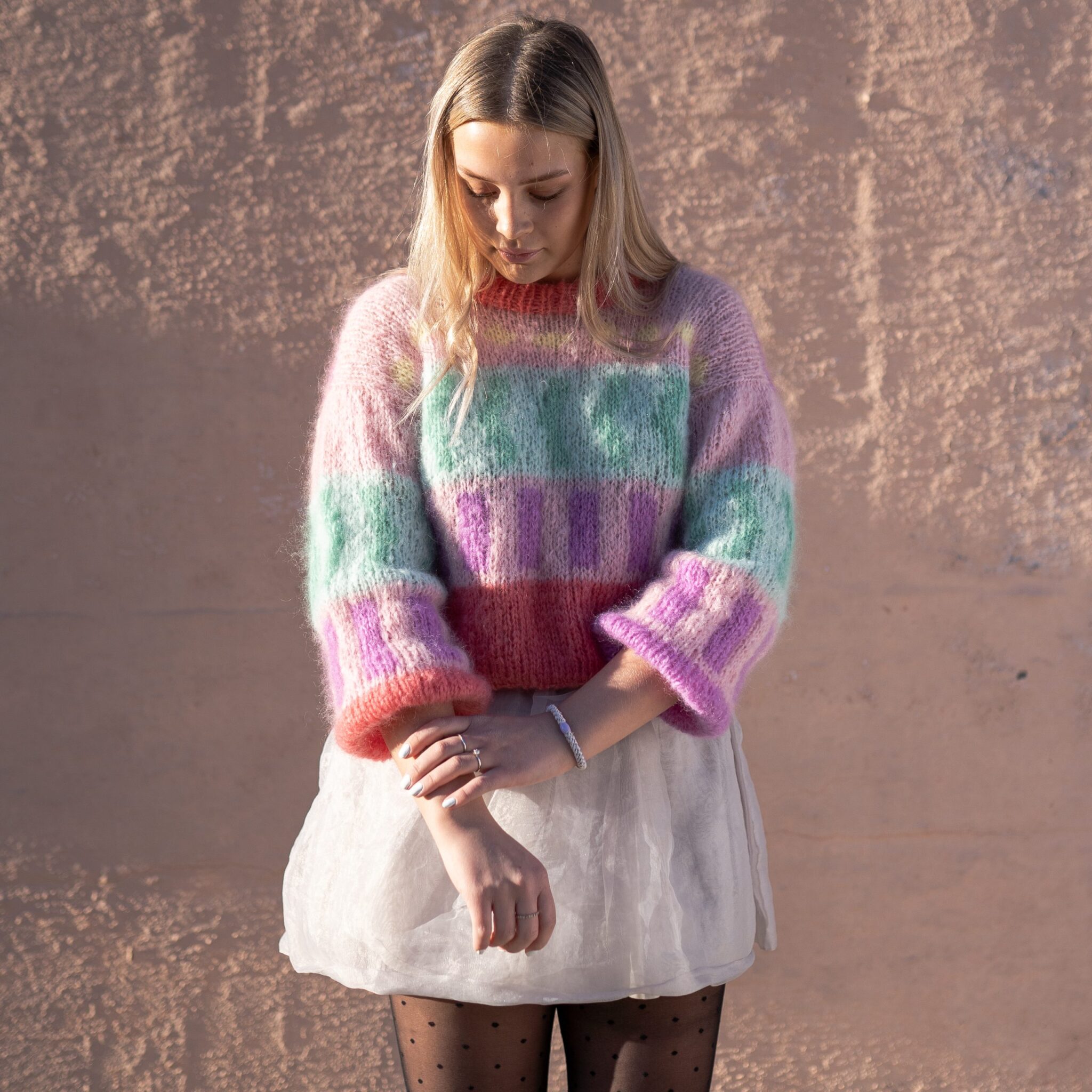 115826-Showtime-book-pink-4 - HipKnitShop 80s sweater women knitting pattern