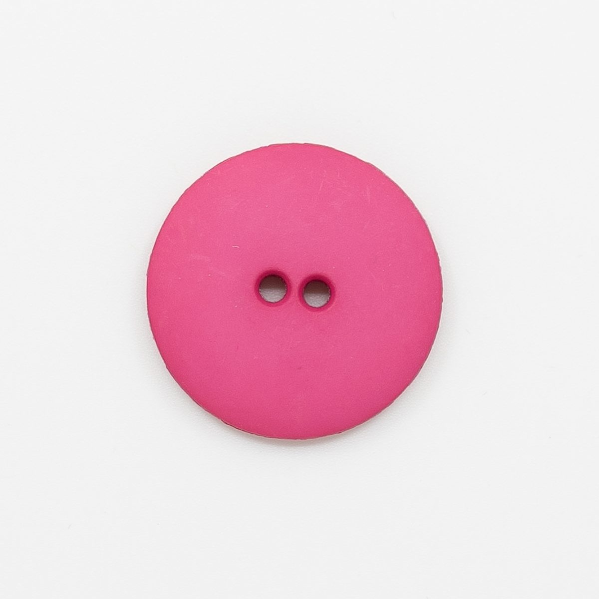 117898-Hot Pink Plastic Button Large - HipKnitShop Matt pink 2 holes