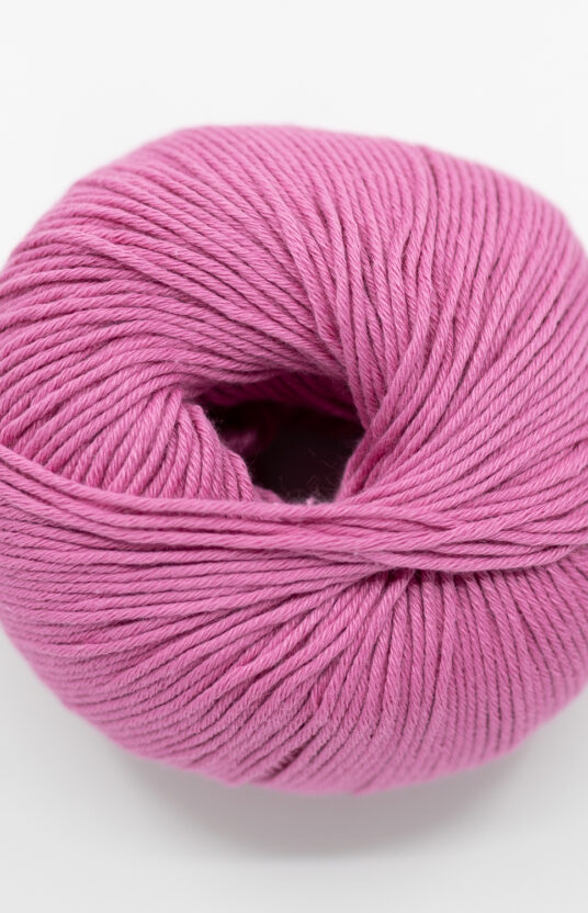 Pink ecologic cotton yarn
