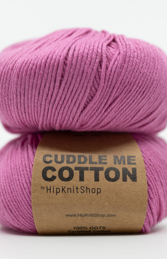 pink organic cotton yarn