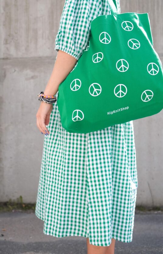 122507-Peace-shopping-bag-4 - HipKnitShop Eco-cotton tote bag shopper