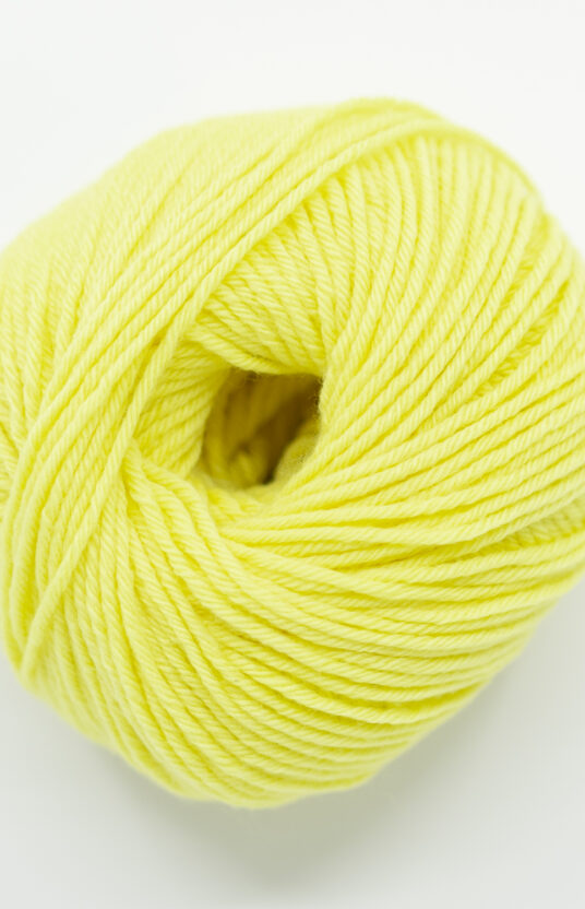Vivid yellow yarn