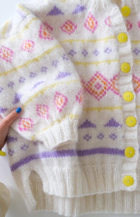 80s inspired knit jacket women
