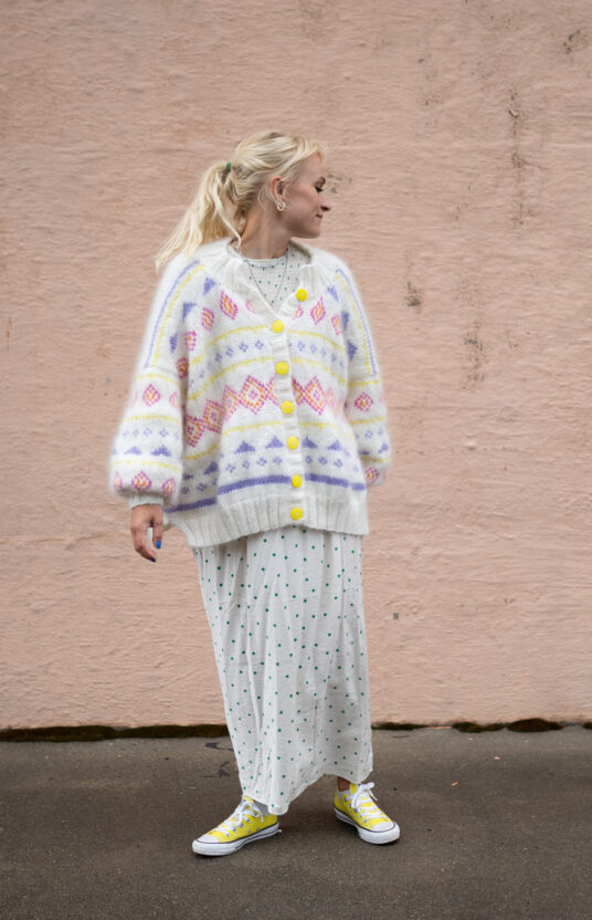 Knitted women's jacket 80s