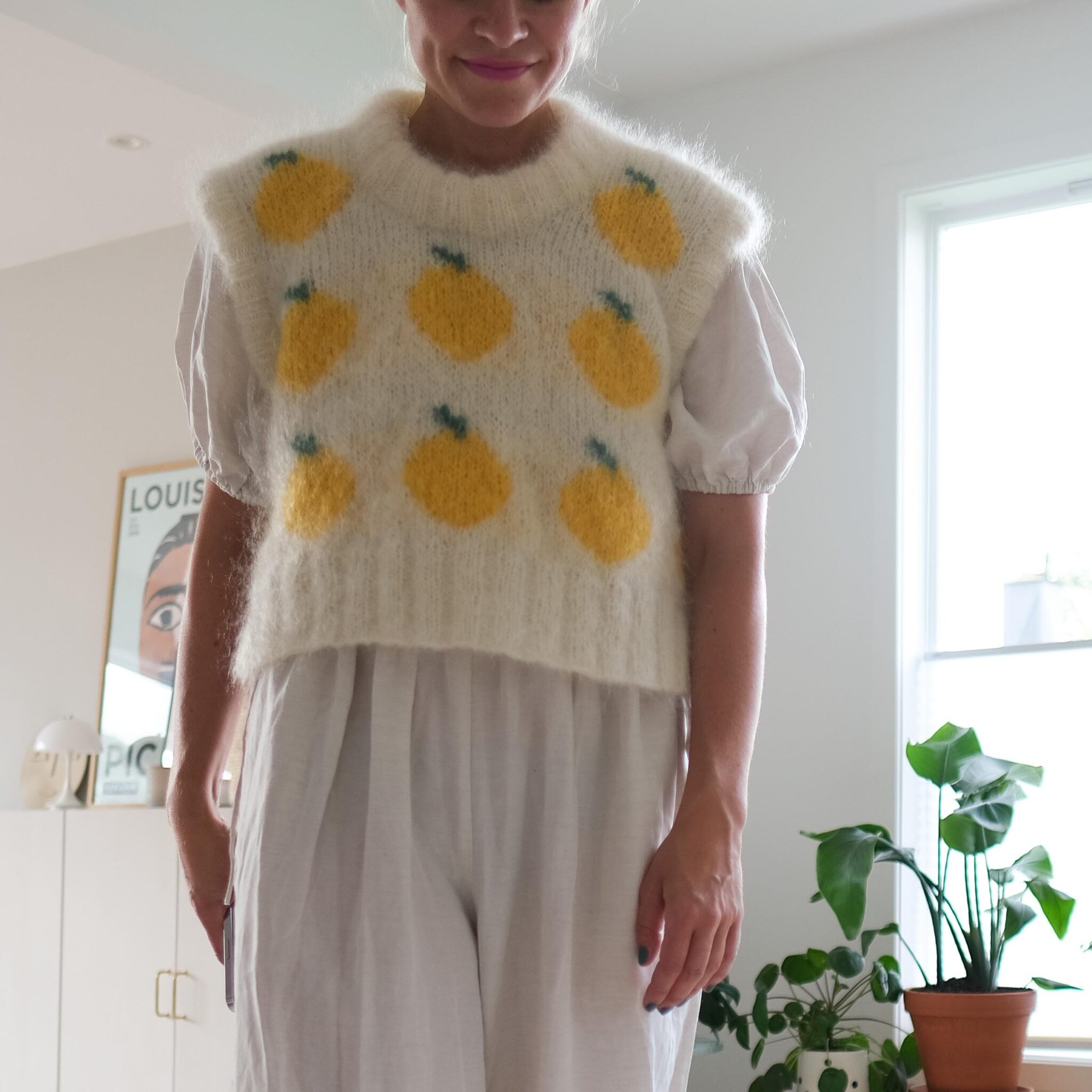 knitting pattern fruity slipover - HipKnitShop fruity slipover knitted vest pattern