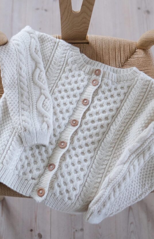 Fleece jacket children pattern