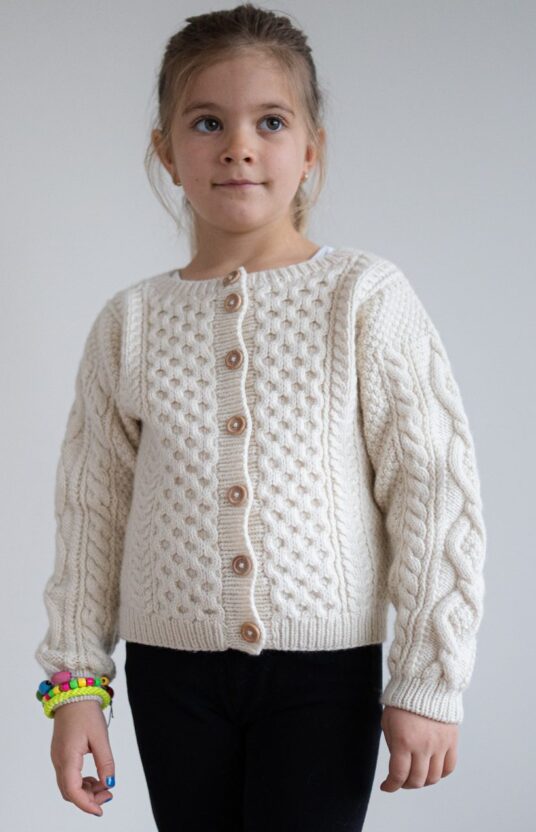 Children's knit cardigan girl