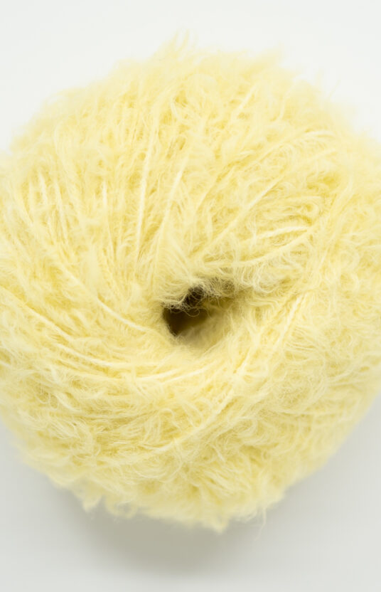 fluffy yarn yellow