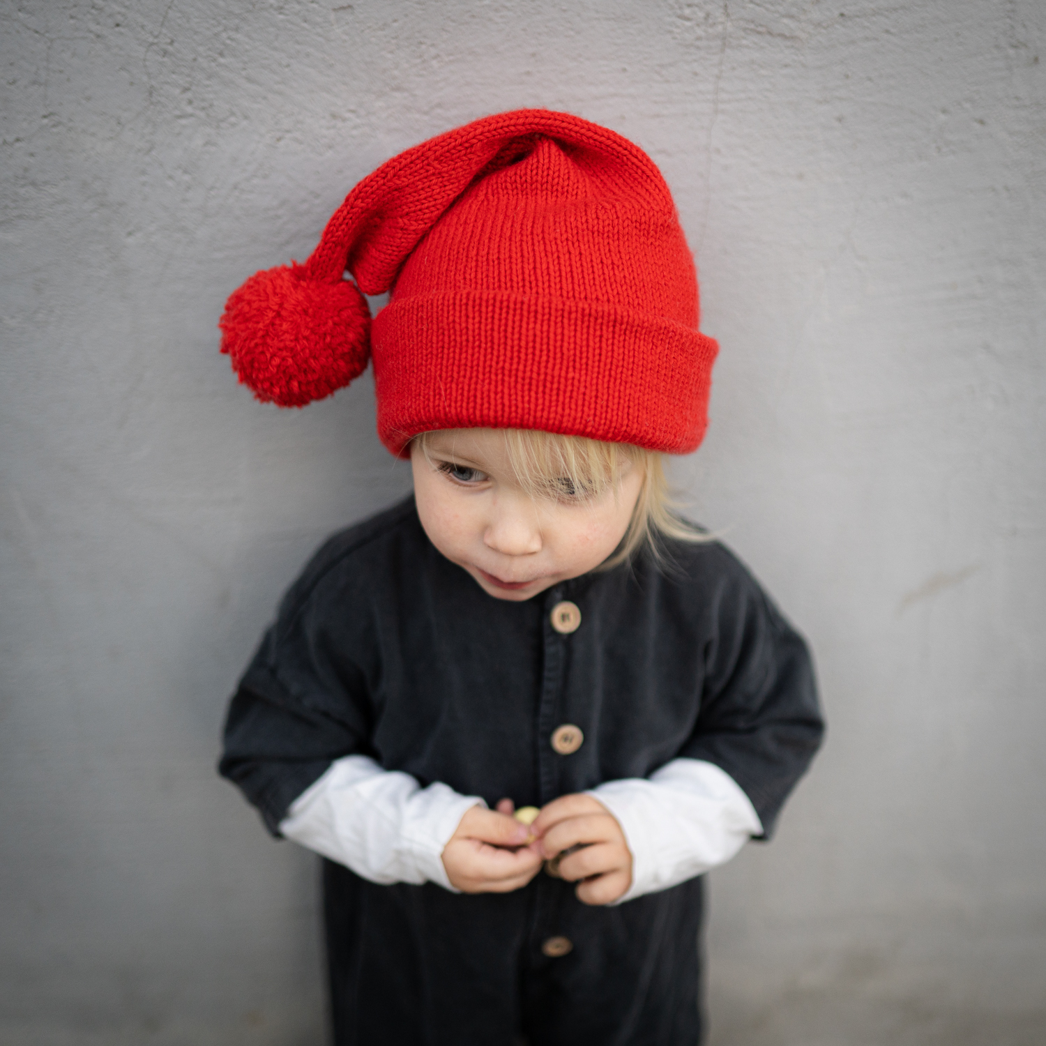 Knit beanie kids knitting pattern - HipKnitShop Knitting pattern for Santa hat for children