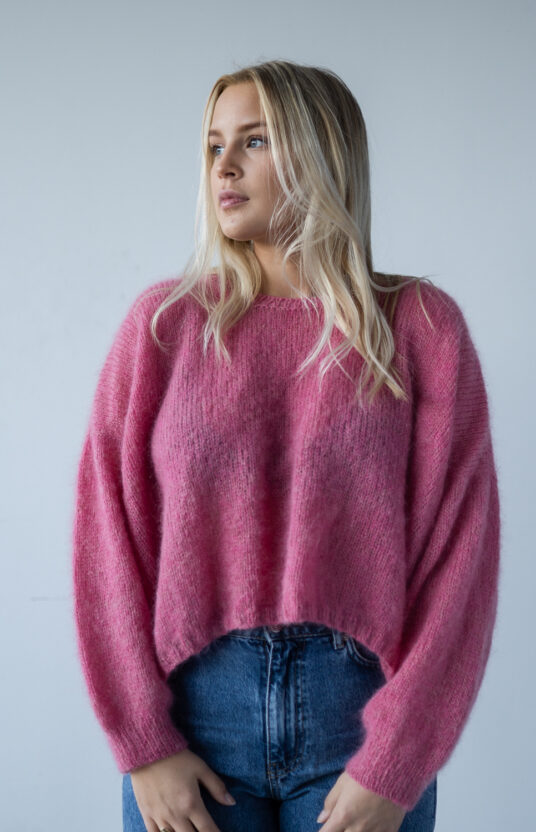 Mohair sweater women knitting pattern
