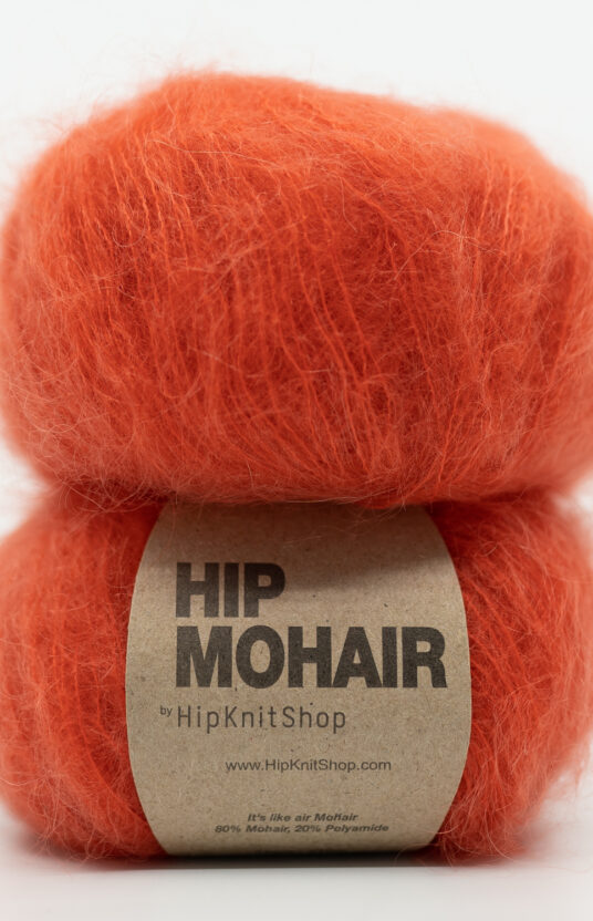 red mohair yarn