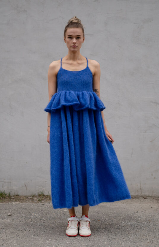Tulle dress knitting pattern