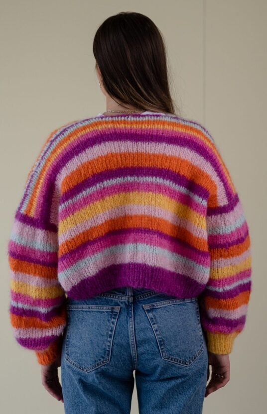 Stripe jacket women's pattern
