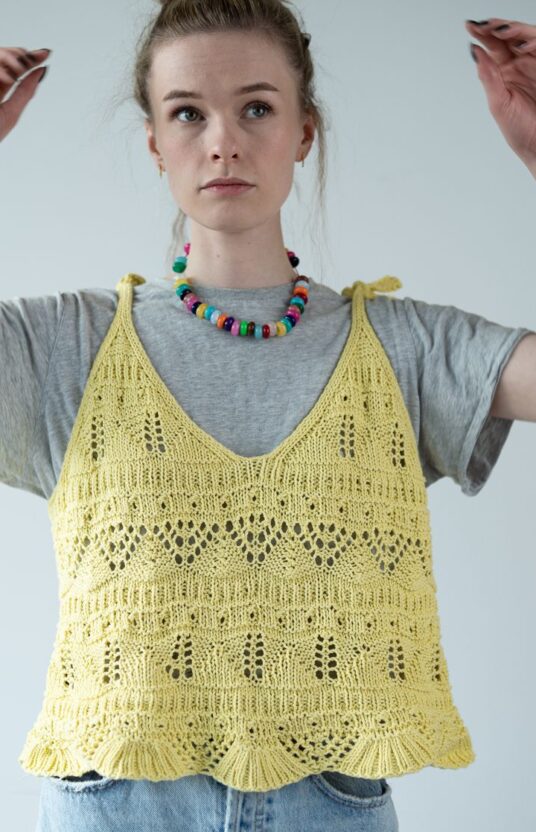 Summer knit top cotton recipe