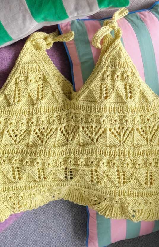 Summer knit top cotton recipe
