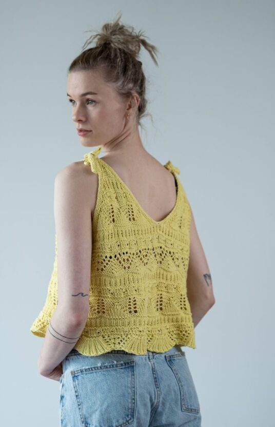 Summer knit top cotton recipe
