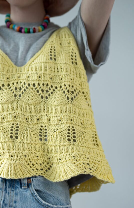singlet knitting pattern cotton