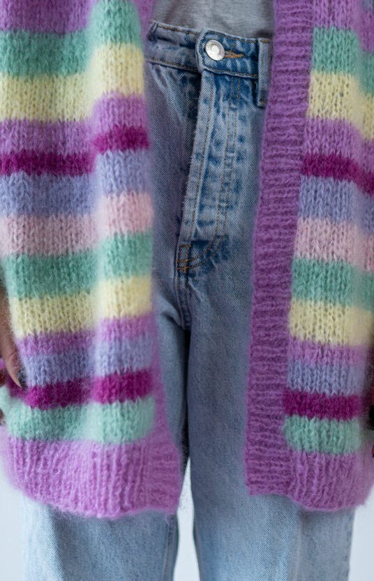 strikket vest oppskrift dame