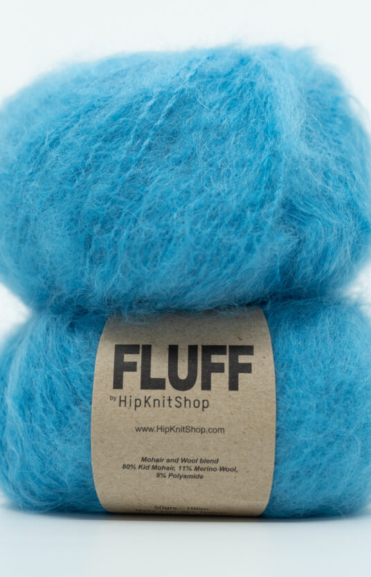 Fluffy mohair yarn