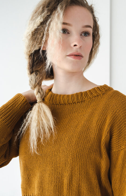 Knitting pattern sweater cotton women