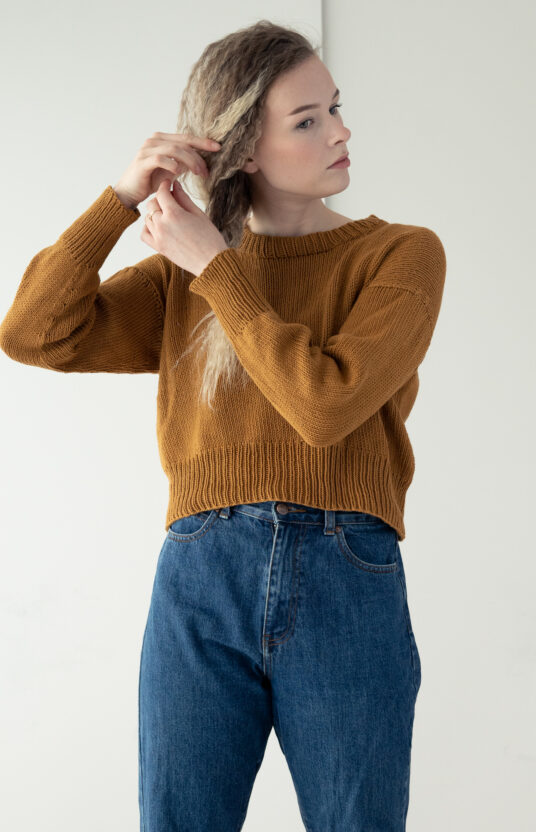Knitting pattern sweater cotton women