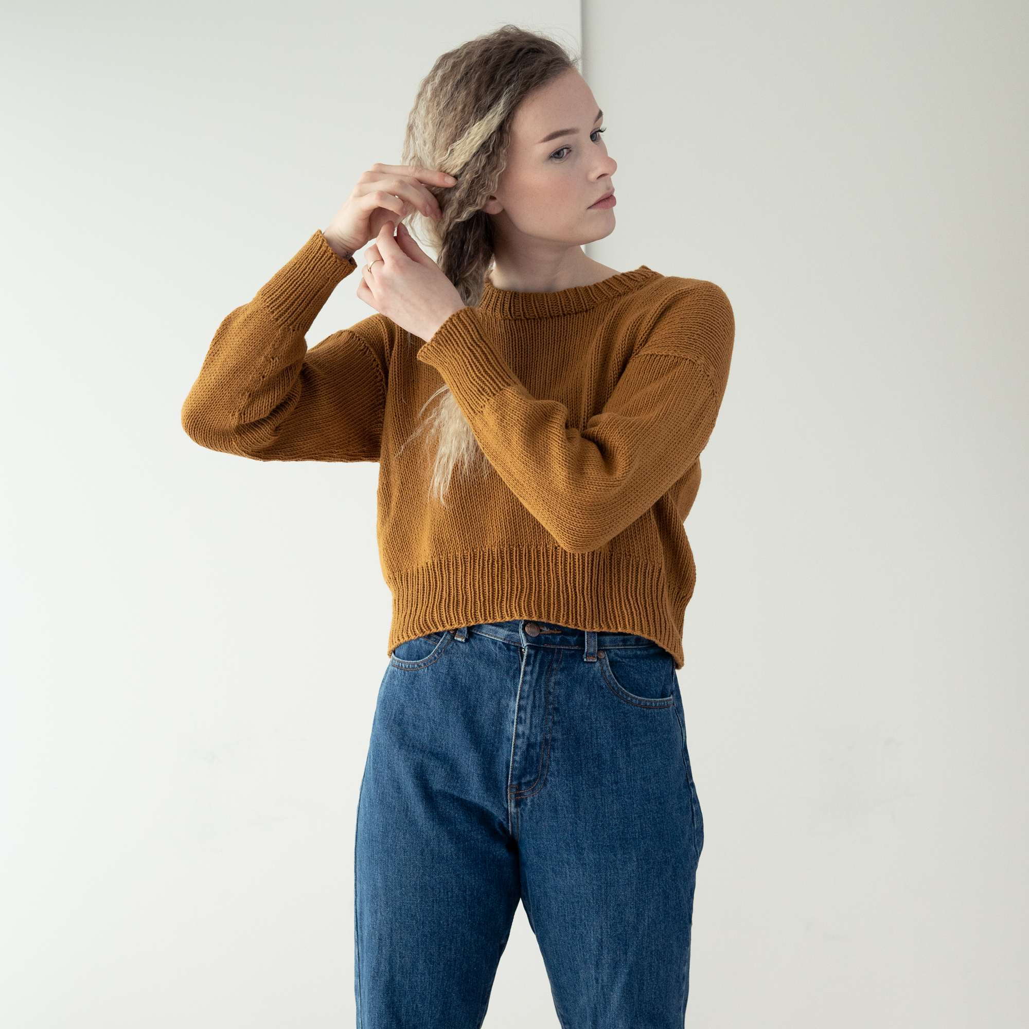 179216-Saga-Sweater-Kit-2 - HipKnitShop Knitting pattern sweater cotton women