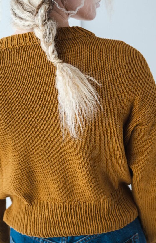 Knitting pattern sweater cotton women