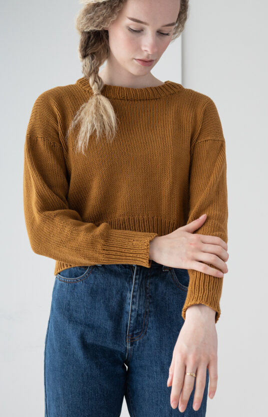 Knitting pattern sweater cotton women
