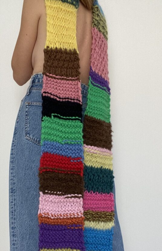 Knitting pattern scarf for beginners