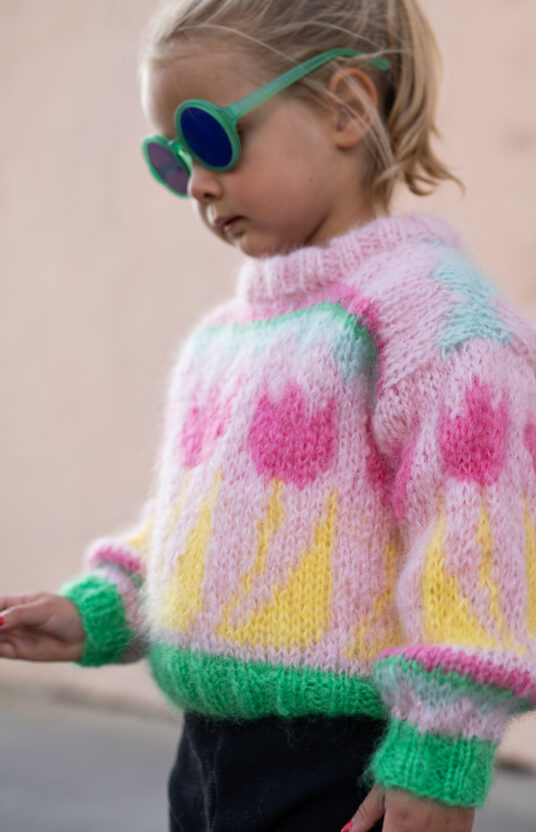 Kids' knit sweater pattern