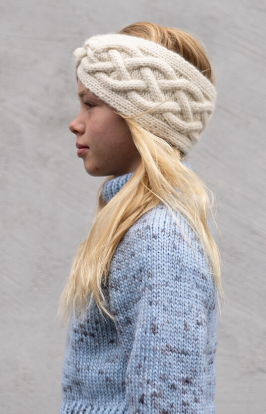 Knitting pattern headband children cable knit gift knitting children