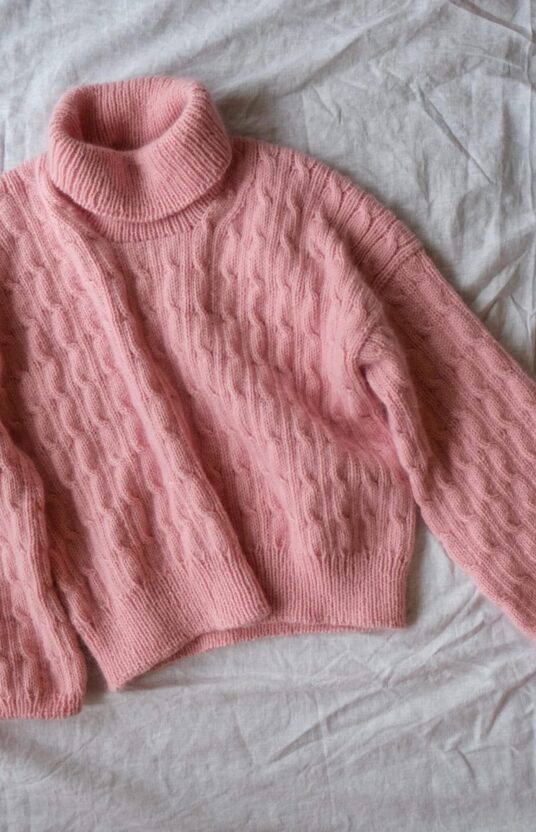 Braided sweater knitting pattern