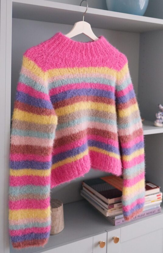 Women's sweater with stripes