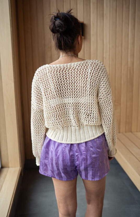Easy summer sweater knitting pattern cotton