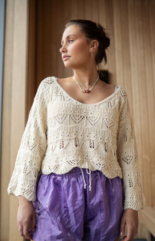 knitting pattern summer sweater textured knit