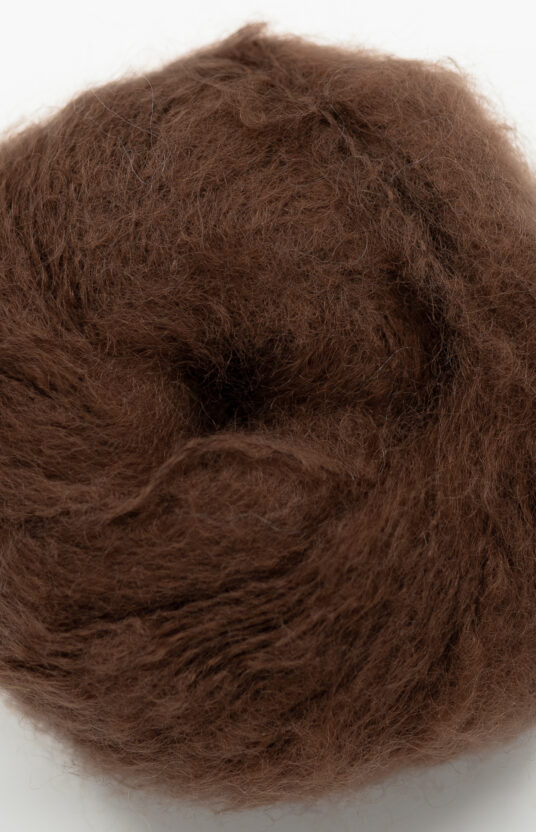 Fluffy mohair brown online store