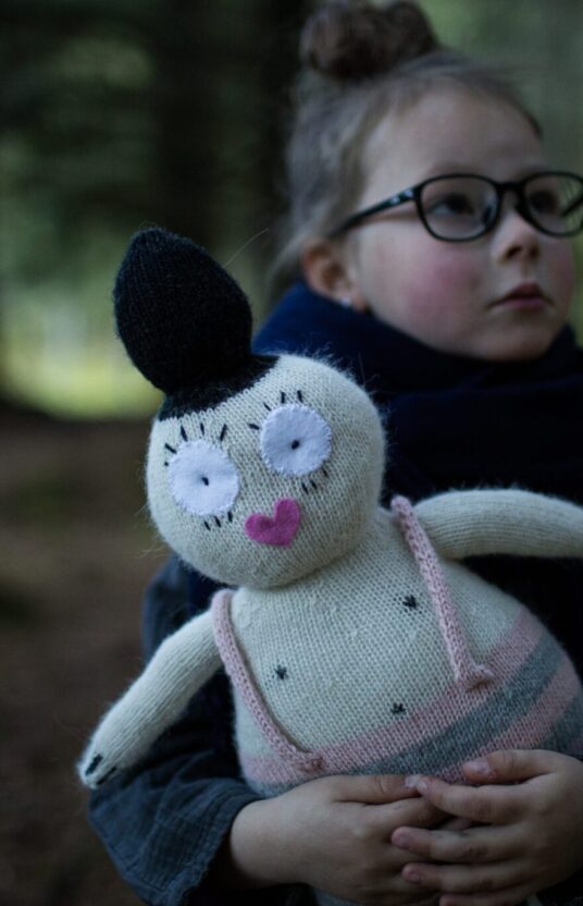 Plush doll for kids. Soft toy.