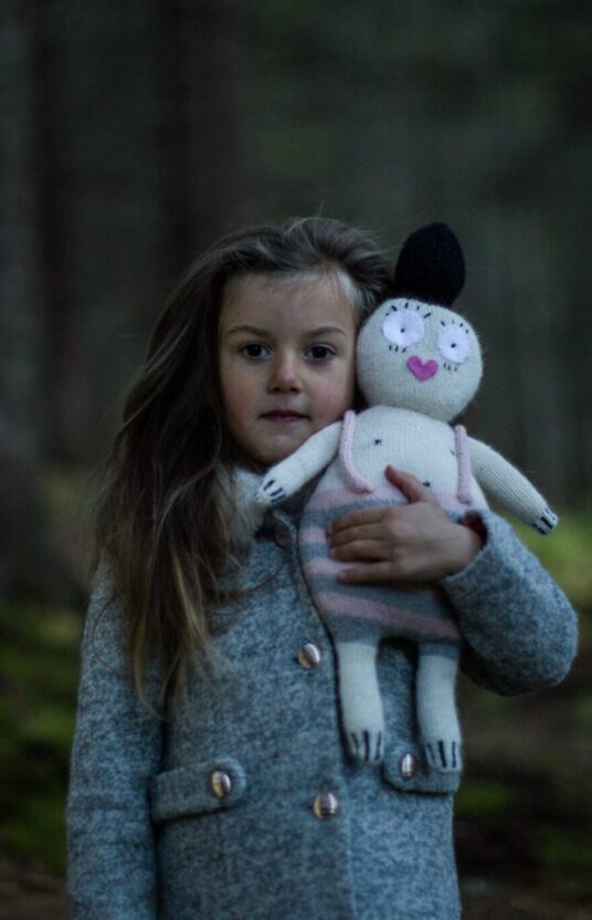 Esther knitted a doll